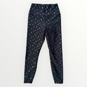 Spiritual Gangster ADA Dream Tech Moon Leggings Black Gold Gym Workout Pants S